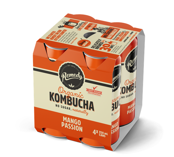 Remedy Kombucha Mango Passion [4s]