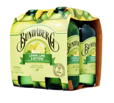 Bundaberg Lemon, Lime & Bitters [4s X 375ml]