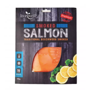 Live Well Traditional Beechwood Smoked Salmon [100g]